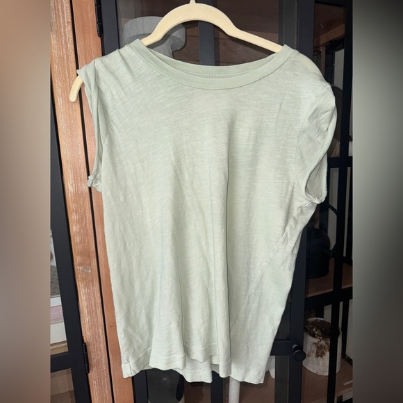 Citizens Of Humanity Tops - Citizens of Humanity tee short cap sleeves sage airy crewneck ribbed cotton
